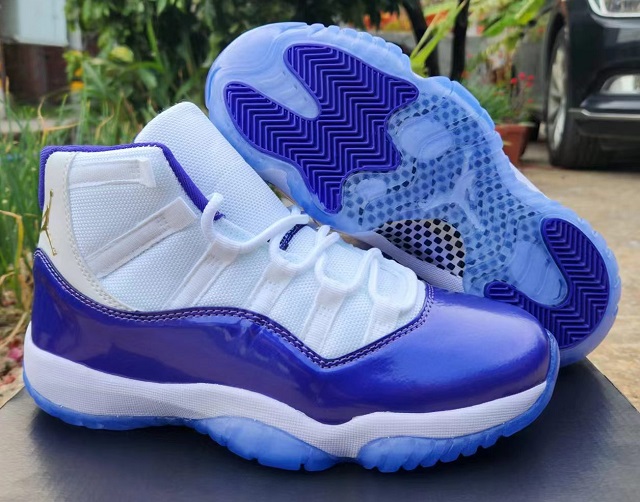 Air Jordan 11 Retro White Purple